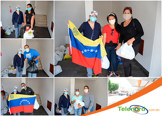 Entregan donación de alimentos a venezolanos residentes en SFM