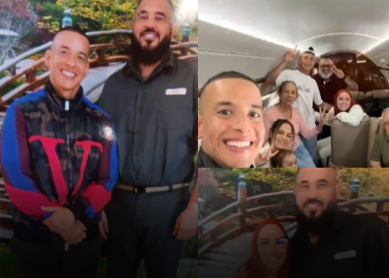 Daddy Yankee y su esposa comparten con Raphy Pina y otros reclusos