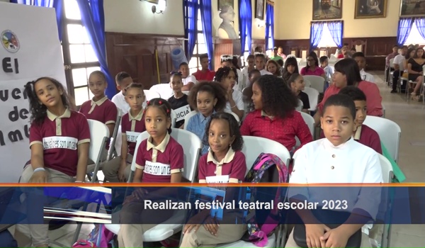 Realizan festival teatral escolar 2023.
