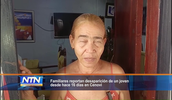 Familiares reportan desaparición de un joven desde hace 16 días en Cenovi