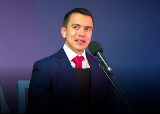Noboa afirma que la vicepresidenta de Ecuador es "una traidora que ya está destituida"