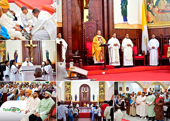 Conmemoran la misa de la Cena del Señor en la Catedral Santa Ana SFM