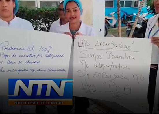 Bionalistas del hospital SVP realizan paro de 8 horas; exigen diversas demandas