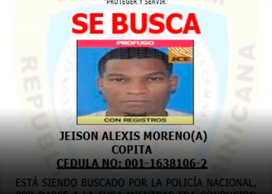Policía activa búsqueda del peligroso prófugo "Copita", condenado a 30 años por matar tres