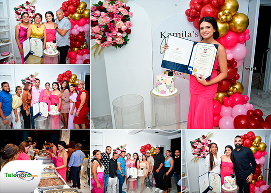Festejan la graduación de Kamila Merejo como Licenciada en Mercadeo