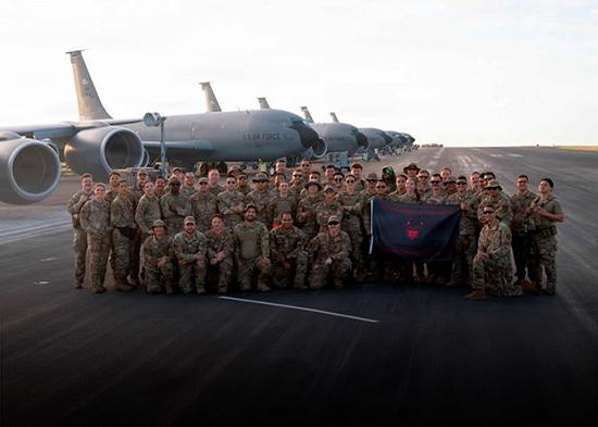Dos escuadrones de la Fuerza Aérea de Estados Unidos instalaron la base en el AILA