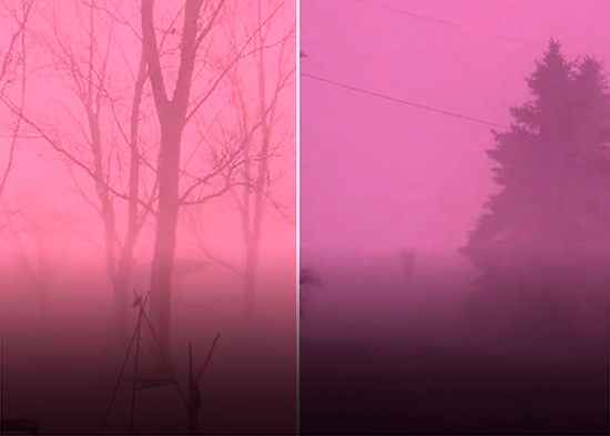 VIDEO: Inusual cielo rosado en un estado de EE.UU. en plena tormenta invernal