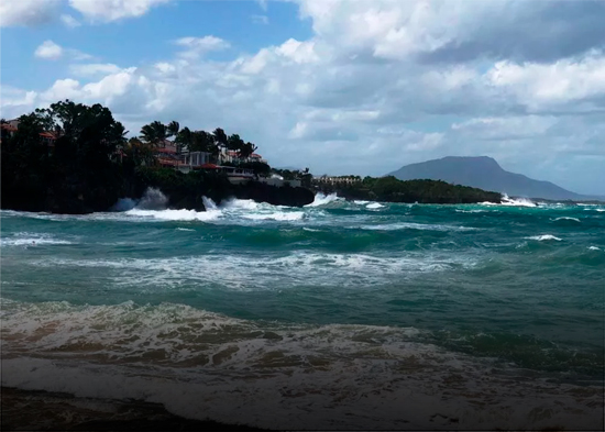 INDOMET alerta por condiciones marítimas y pronostica lluvias pasajeras en varias provincias