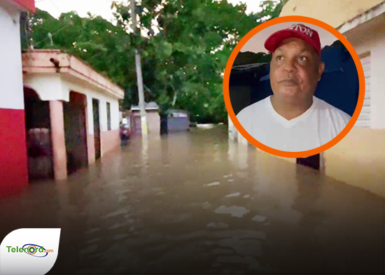Desbordamiento del rio Jaya provoca inundaciones en Barrio Azul SFM