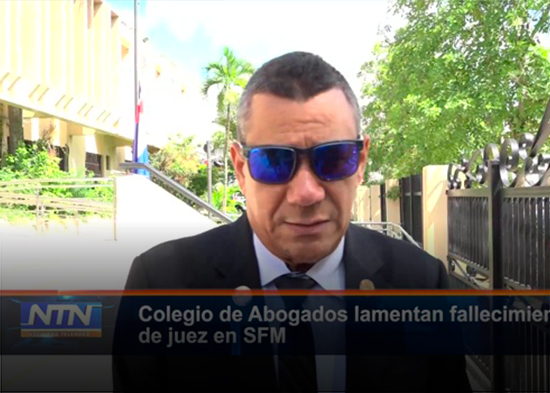 Colegio de Abogados lamentan fallecimiento de juez en SFM
