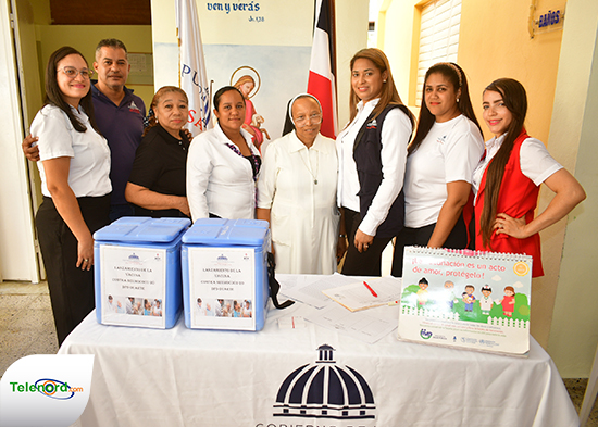 DPS Duarte lleva a cabo lanzamiento de la Vacuna Neumococo 20 en hogar de ancianos América Esperanza SFM