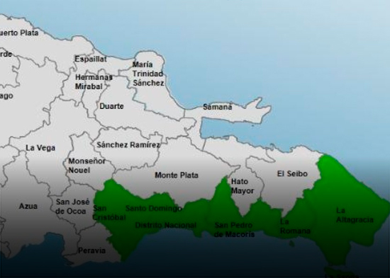 El 2025 cierra con cinco provincias y el DN en alerta verde por vaguada y sistema frontal