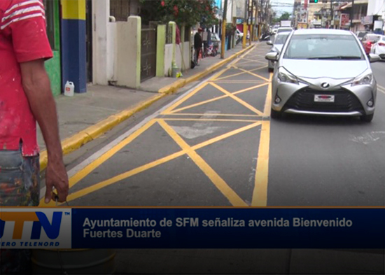 Ayuntamiento de SFM señaliza avenida Bienvenido Fuertes Duarte