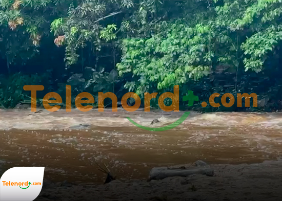 Aumenta caudal del río Cuaba tras lluvias registradas desde anoche