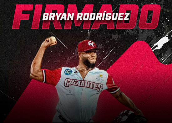 Gigantes del Cibao anuncian la firma del lanzador Bryan Rodríguez