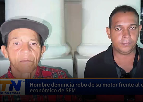 Hombre denuncia robo de su motor frente al comedor económico de SFM