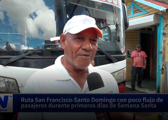 Ruta San Francisco Santo Domingo con poco flujo de pasajeros durante primeros días de Semana Santa