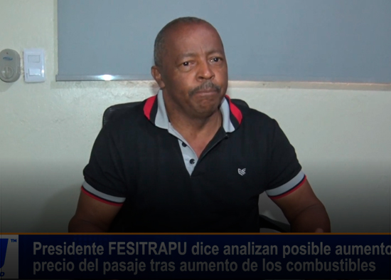 Presidente FESITRAPU dice analizan posible aumento del precio de pasaje tras aumento de combustibles
