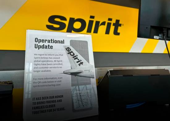 ¿Qué hacer para volver a casa y obtener reembolsos tras el cierre de Spirit Airlines?