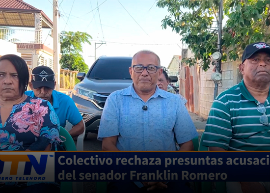 Colectivo rechaza presuntas acusaciones del senador Franklin Romero