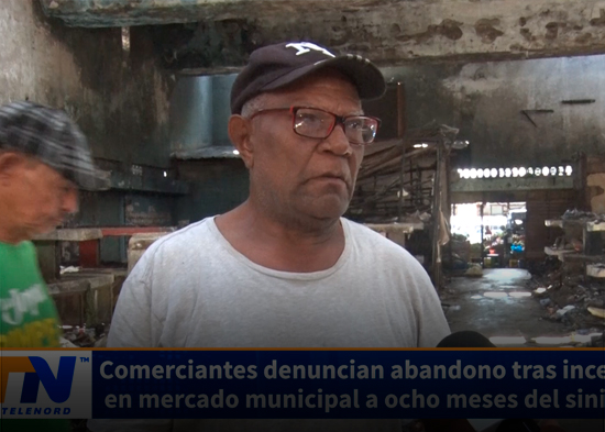 Comerciantes denuncian abandono tras incendio en mercado municipal a ocho meses del siniestro