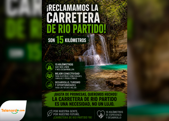 Convocan a jornada de protesta para exigir reconstrucción de carretera en zona montañosa de Salcedo