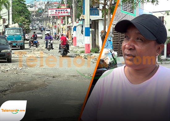 Denuncian mal estado de la calle José Reyes en SFM