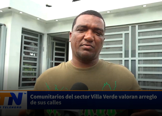 Comunitarios del sector Villa Verde valoran arreglo de sus calles