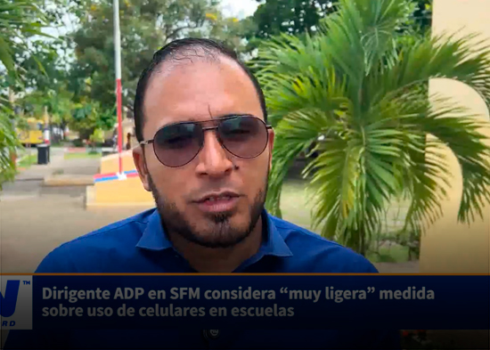 Dirigente ADP en SFM considera “muy ligera” medida sobre uso de celulares en escuelas