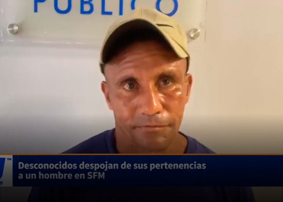 Desconocidos despojan de sus pertenencias a un hombre en SFM