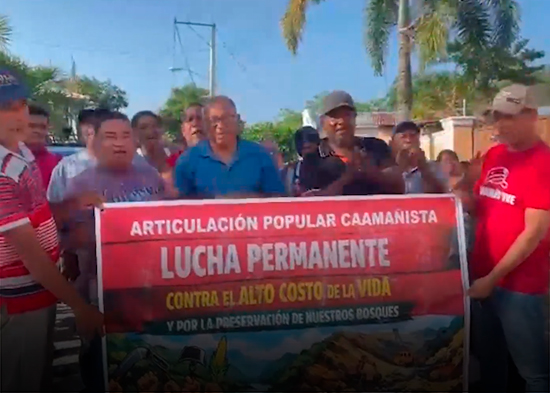 Moradores de El Espino protestan por mal estado de calles