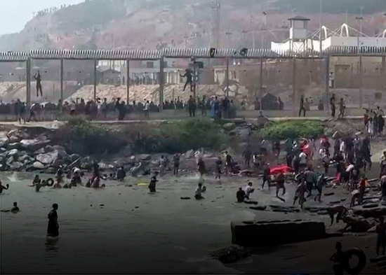 Cerrada la frontera entre España y Marruecos en Melilla