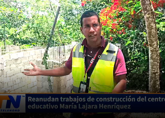 Reanudan trabajos de construcción del centro educativo María Lajara Henríquez