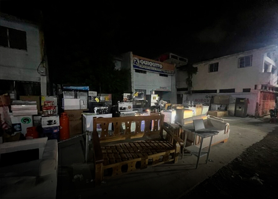 Recuperan más de 170 artículos y una escopeta saqueados durante incendio en L&R Comercial