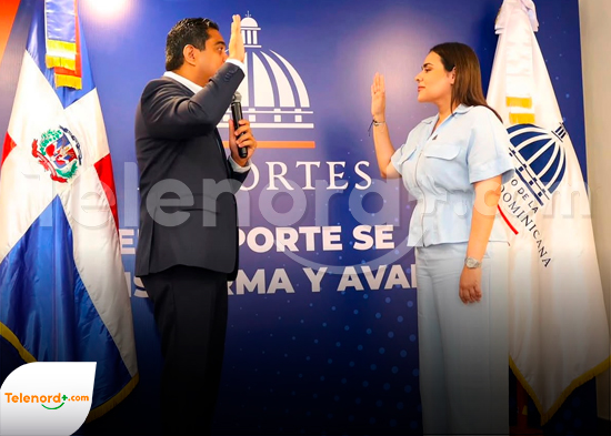 Juramentan a Karilyn Chabebe como nueva viceministra de Recreación y Actividad Física