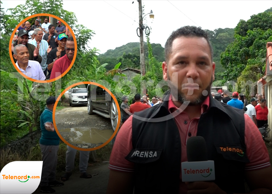 Residentes de Cuaba SFM en pie de lucha por falta de asfaltado y amenazan con cerrar la represa