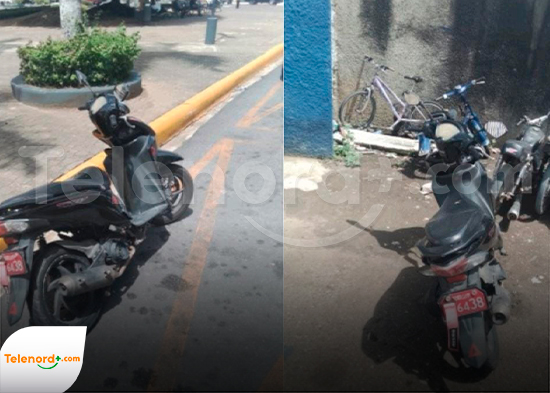 Policía recupera motocicleta abandonada durante más de cinco días en el centro de SFM
