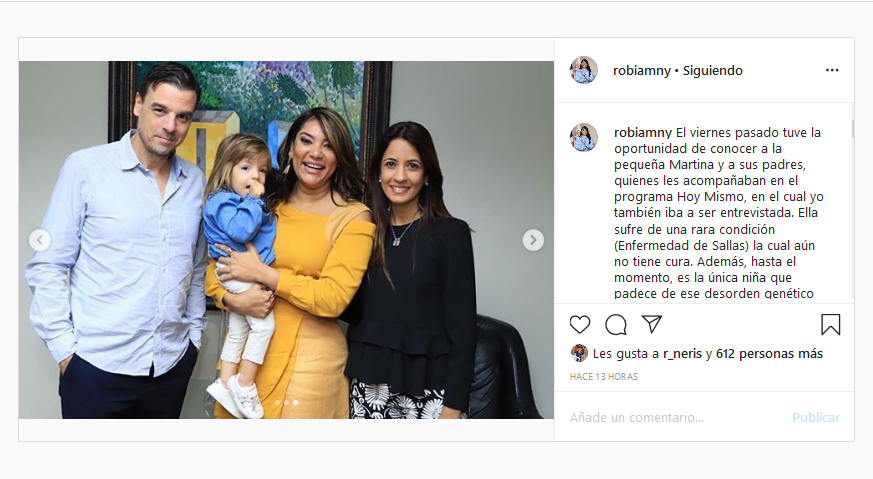 Screenshot 2020 02 08 Robiamny Balcácer en Instagram El viernes pasado tuve la oportunidad de conocer a la pequeña Martinapng